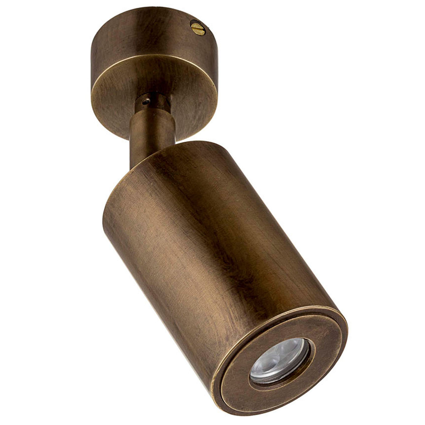 Small Adjustable LED Spotlight Made of Brass, With IP65 Suitable for Bathrooms