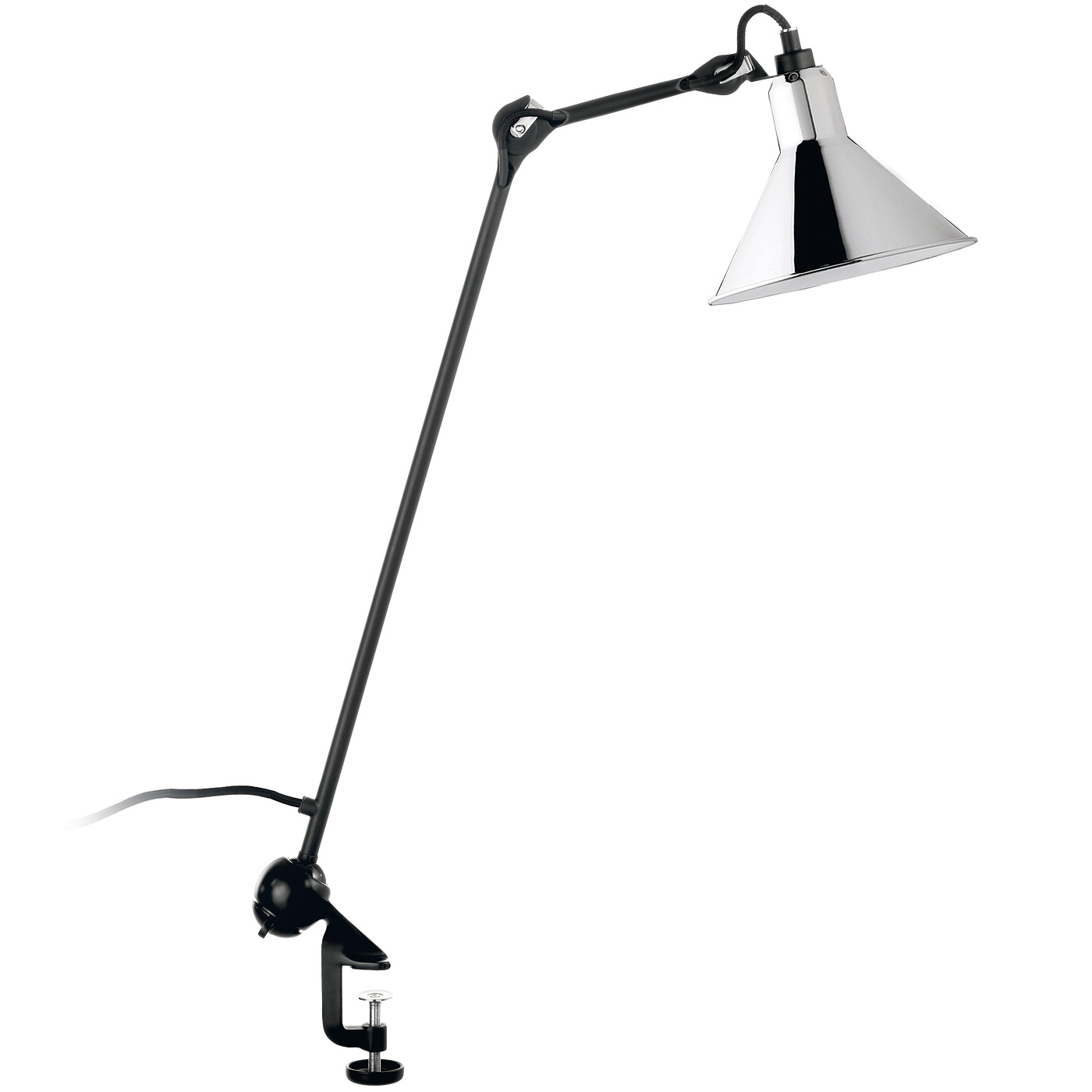 Architektenleuchte N° 201 Klemmleuchte mit Trichterschirm Architektenleuchte N° 201 Klemmleuchte mit Trichterschirm