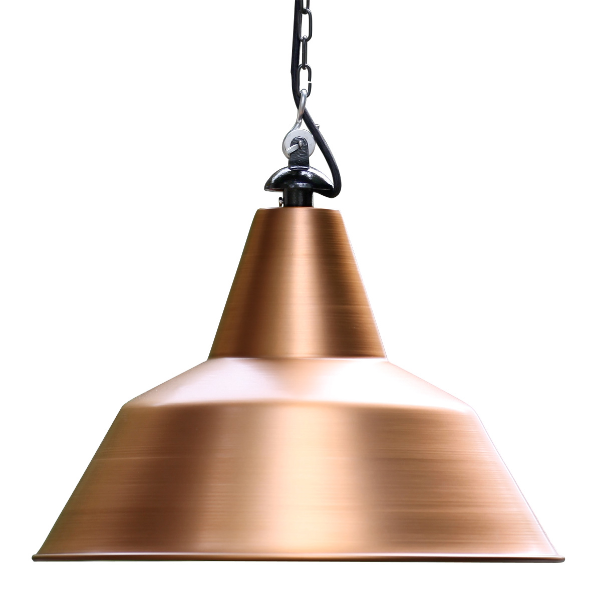 BIELEFELD Klassische Fabrik-Hängelampe aus Kupfer BIELEFELD Klassische Fabrik-Hängelampe aus Kupfer