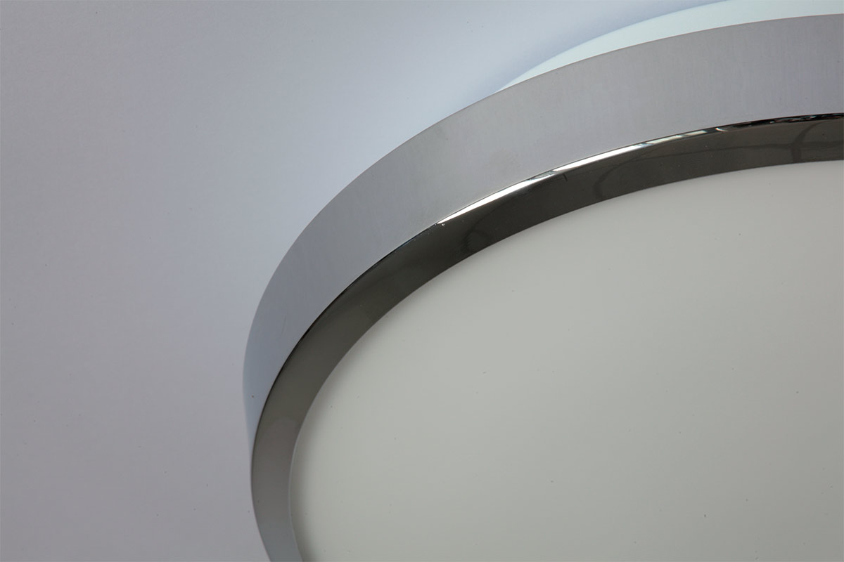 Verchromte, runde Badezimmer-Deckenleuchte SHINE mit LED, IP44, Ø 28 cm, Bild 4
