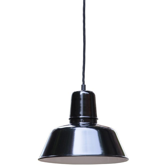 Small black suspension lamp BERLIN 25 cm