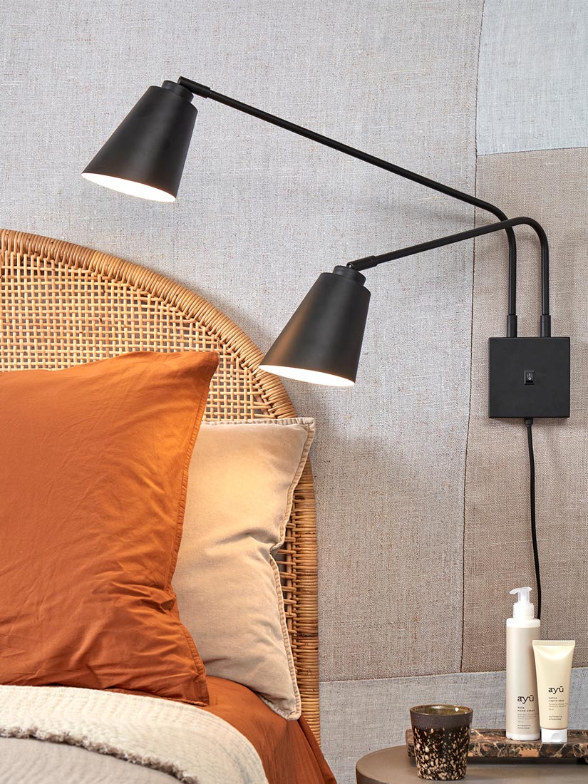 Doppel-Wandleuchte mit zwei schwenkbaren Ausleger-Armen BRE-W2, Bild 6 Doppel-Wandleuchte mit zwei schwenkbaren Ausleger-Armen BRE-W2, Bild 6