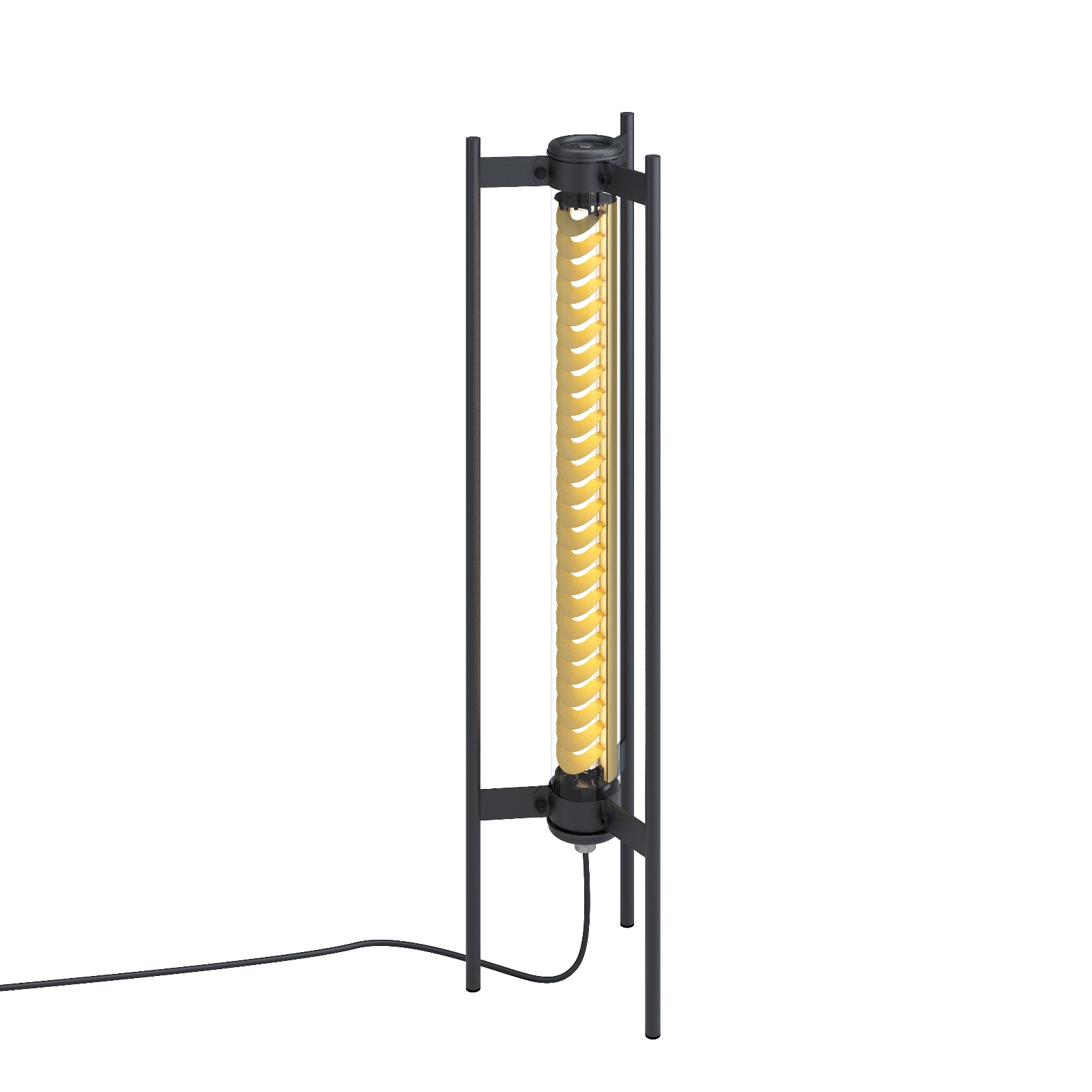 Fig. 4: Das kleine Modell (Messing) Unique Tubular Design Floor Lamp ELGAR FLOOR: Das kleine Modell (Messing)