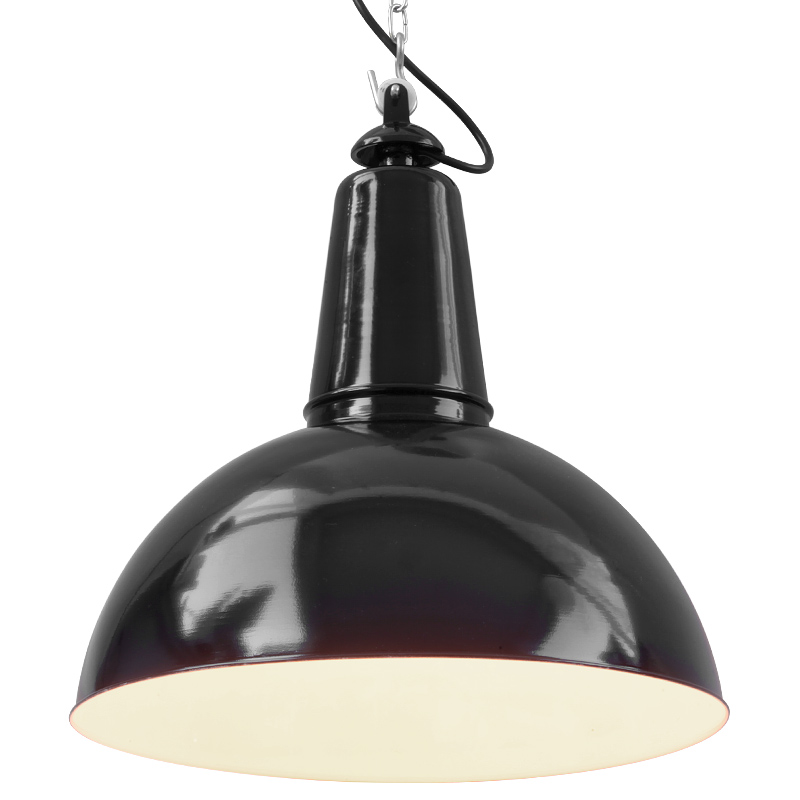 KÖLN Factory-style hanging light with hemispherical metal shade KÖLN Factory-style hanging light with hemispherical metal shade