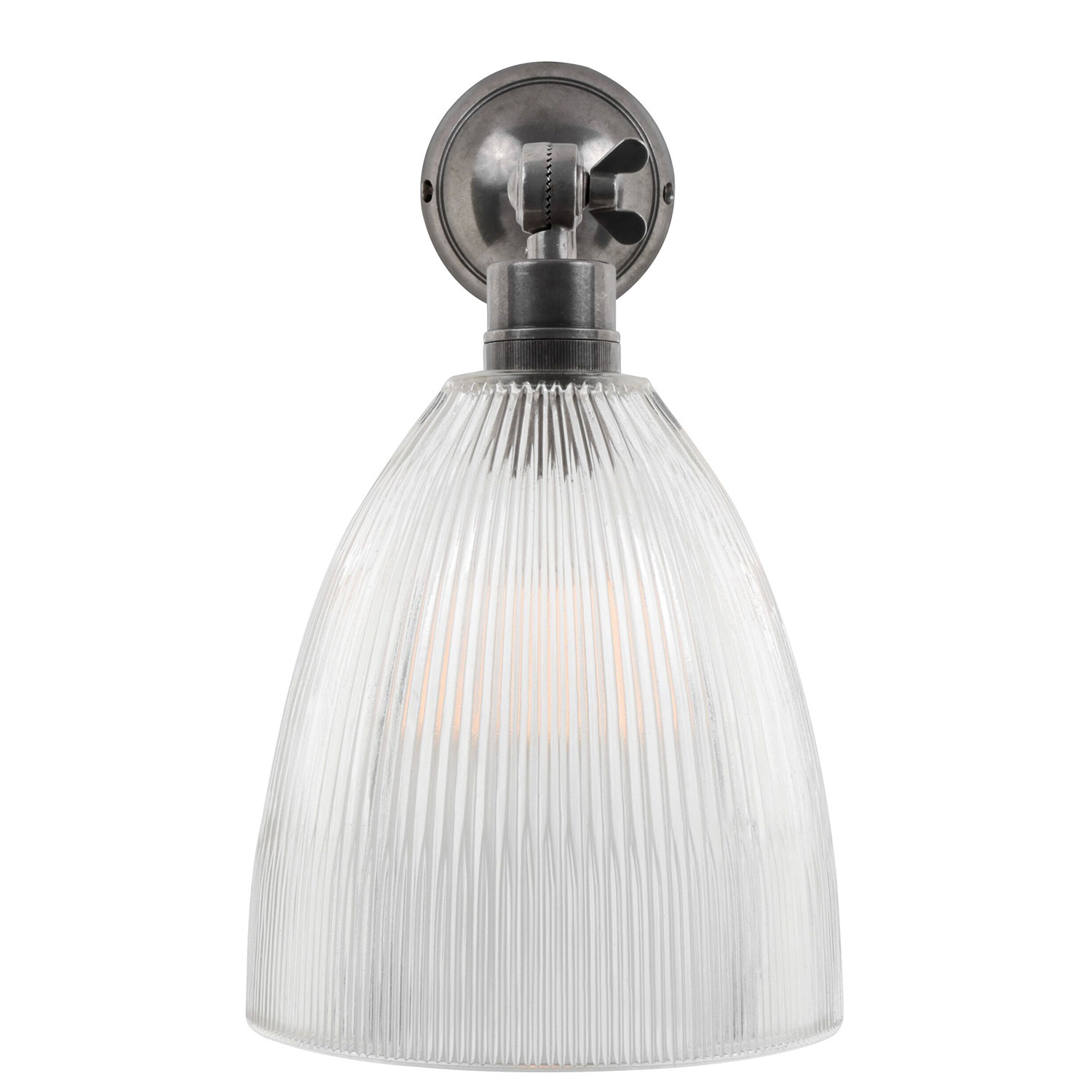 Wandleuchte mit Gelenk und großem, prismatischem Glas, Bild 5 Wandleuchte mit Gelenk und großem, prismatischem Glas, Bild 5