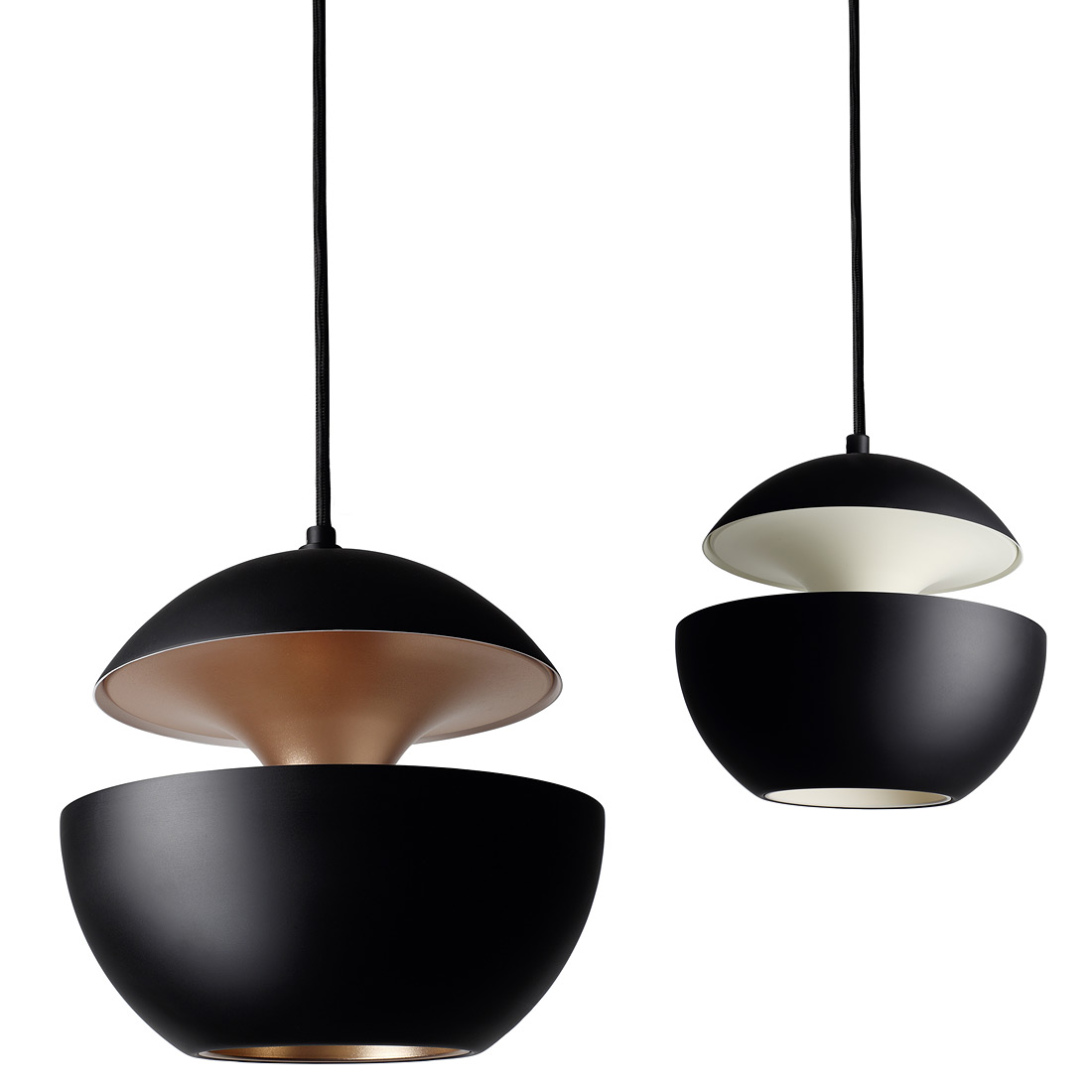 60s design pendant light HERE COMES THE SUN black 60s design pendant light HERE COMES THE SUN black