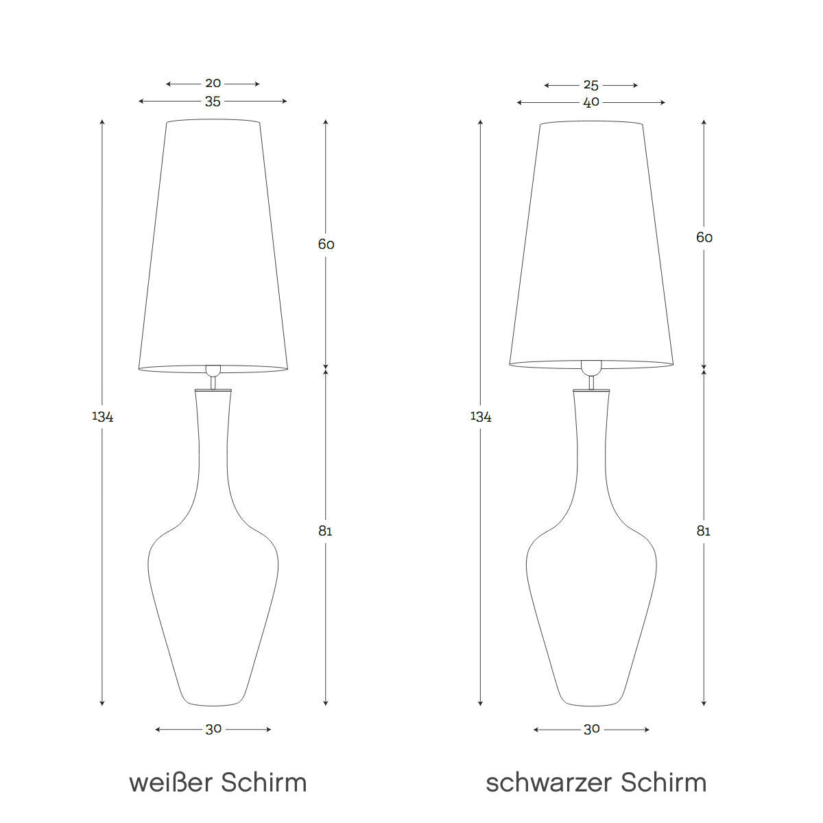 Beeindruckende Vasen-Stehlampe aus Glas PONY 134 cm, Bild 11