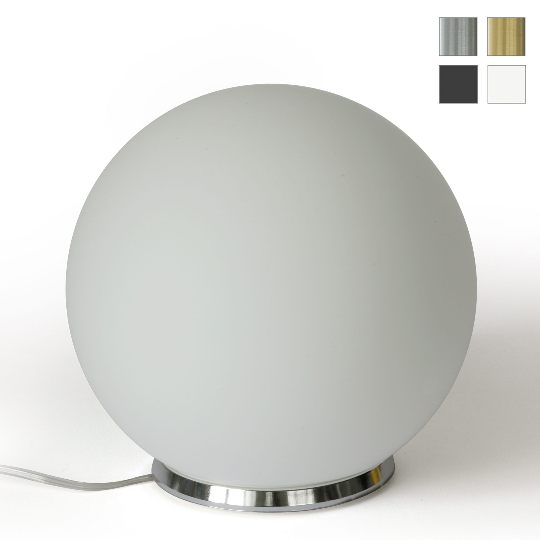 Kugel-Tischleuchte BINA aus Opalglas, Ø 20–30 cm Kugel-Tischleuchte BINA aus Opalglas, Ø 20–30 cm