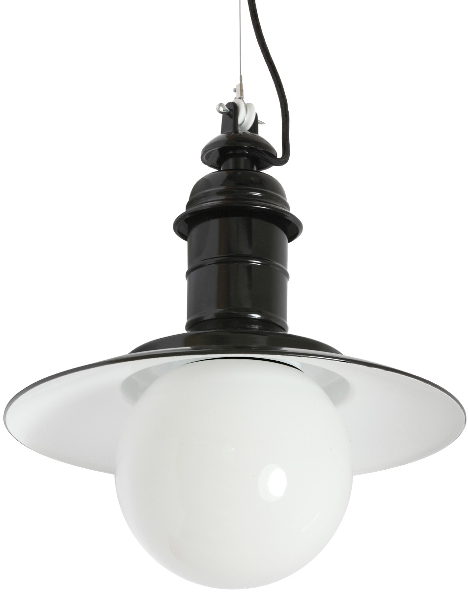 ULM ship pendant lamp with glass ball