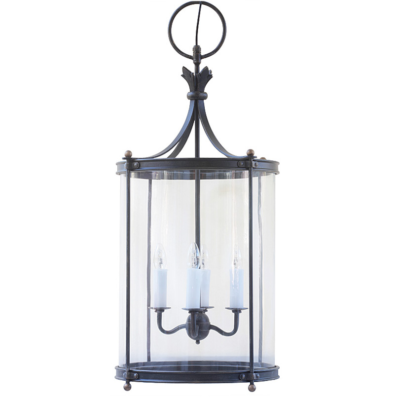 HL 2429 Große Glasmantel-Laterne aus Schmiedeeisen HL 2429 Große Glasmantel-Laterne aus Schmiedeeisen