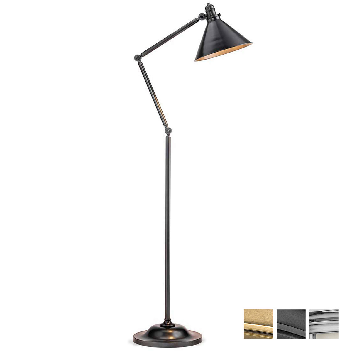 Verstellbare Stehleuchte mit Gelenk-Armen