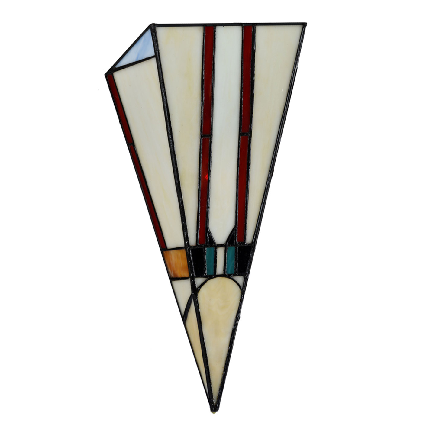 Art Déco-Wandleuchte mit spitzem Tiffany-Glasschirm, Bild 2