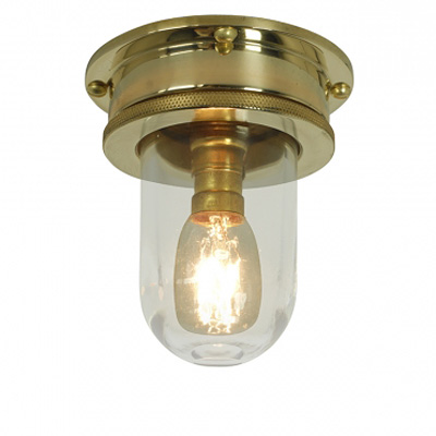 Miniatur-Schiffs-Deckenlampe mit Glas Ø 9 cm