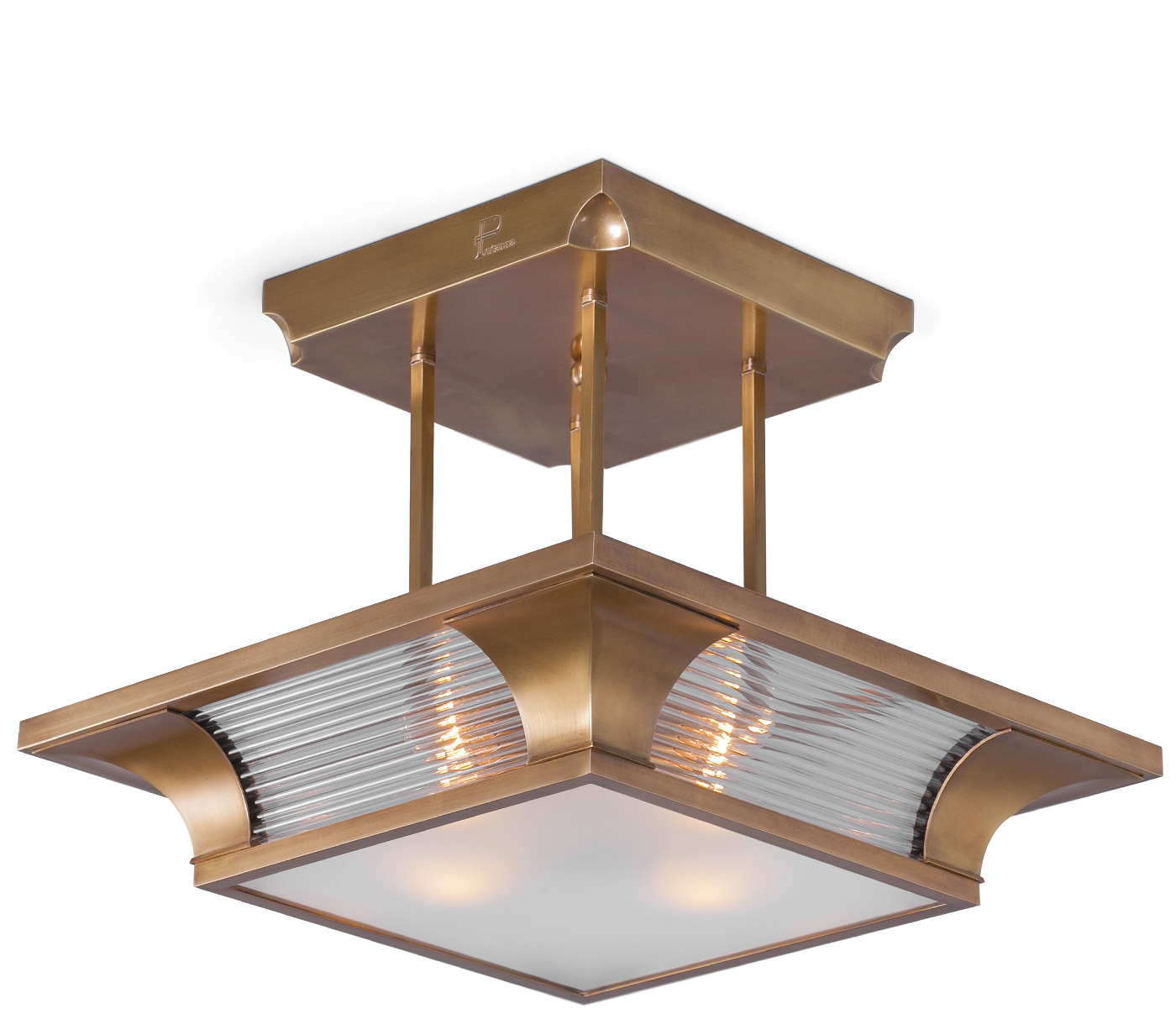 Handgefertigter Art déco-Deckenleuchter mit Kristall-Stäben 50/70 cm Handgefertigter Art déco-Deckenleuchter mit Kristall-Stäben 50/70 cm