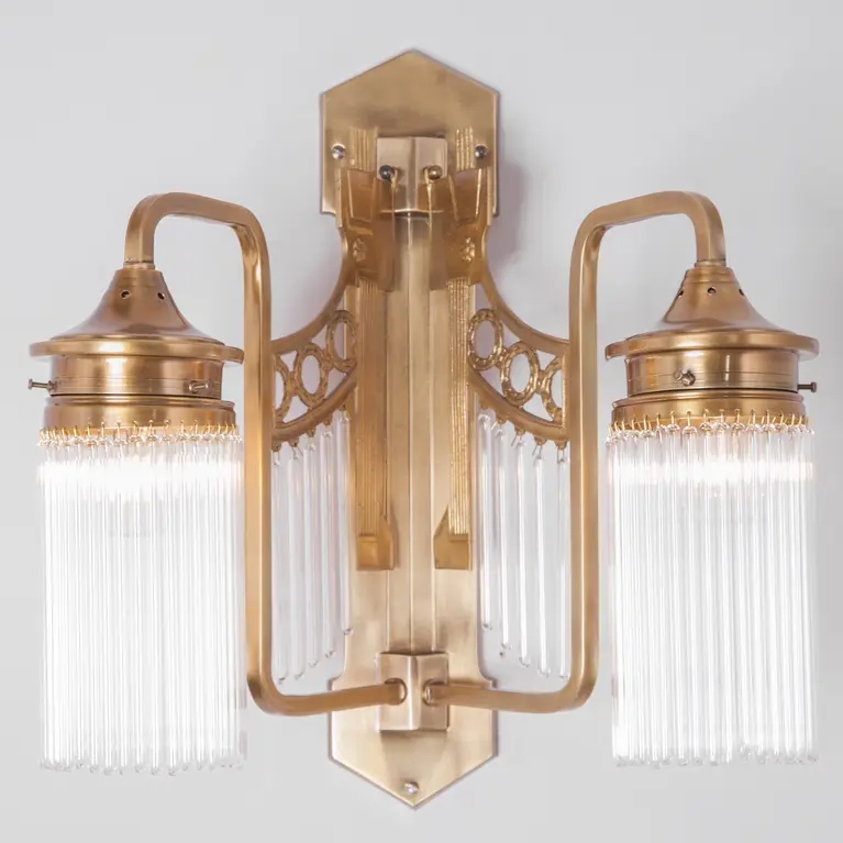 Zweiflammige Stile Liberty-Wandlampe TRENTINO VI Zweiflammige Stile Liberty-Wandlampe TRENTINO VI