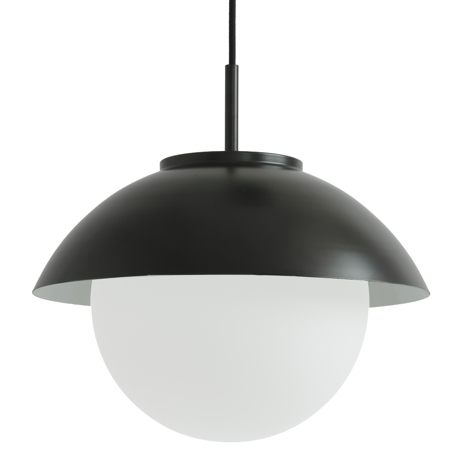 Large Spherical Pendant Light with Shade LUZIDA, up to 56 cm, Various Colours