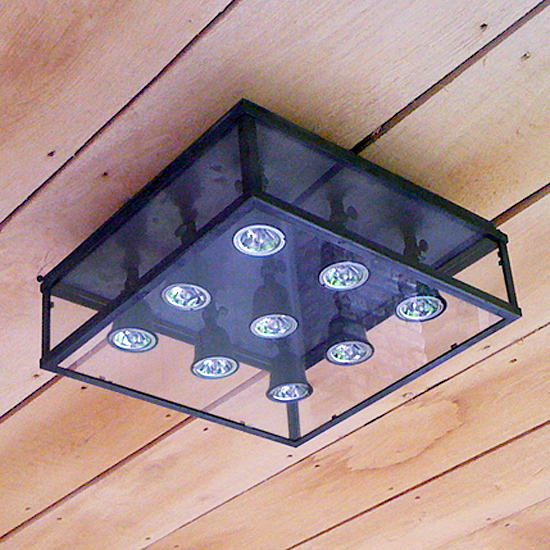 VITRINE FLEUR Große verglaste Strahler-Deckenleuchte 35 cm VITRINE FLEUR Große verglaste Strahler-Deckenleuchte 35 cm