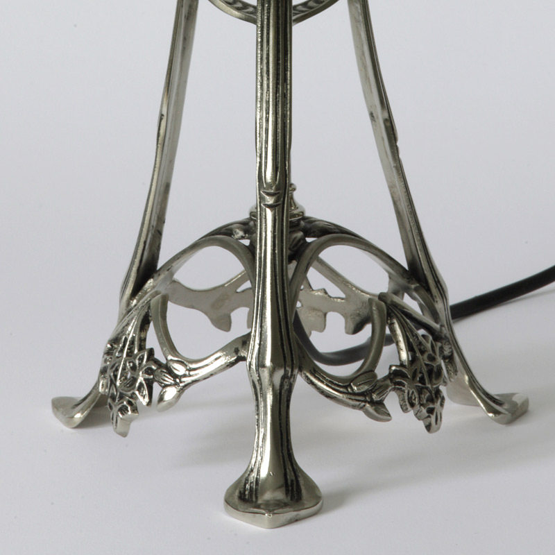 Art nouveau-Pilz-Tischleuchte mit Opalglas-Schirm, Bild 4
