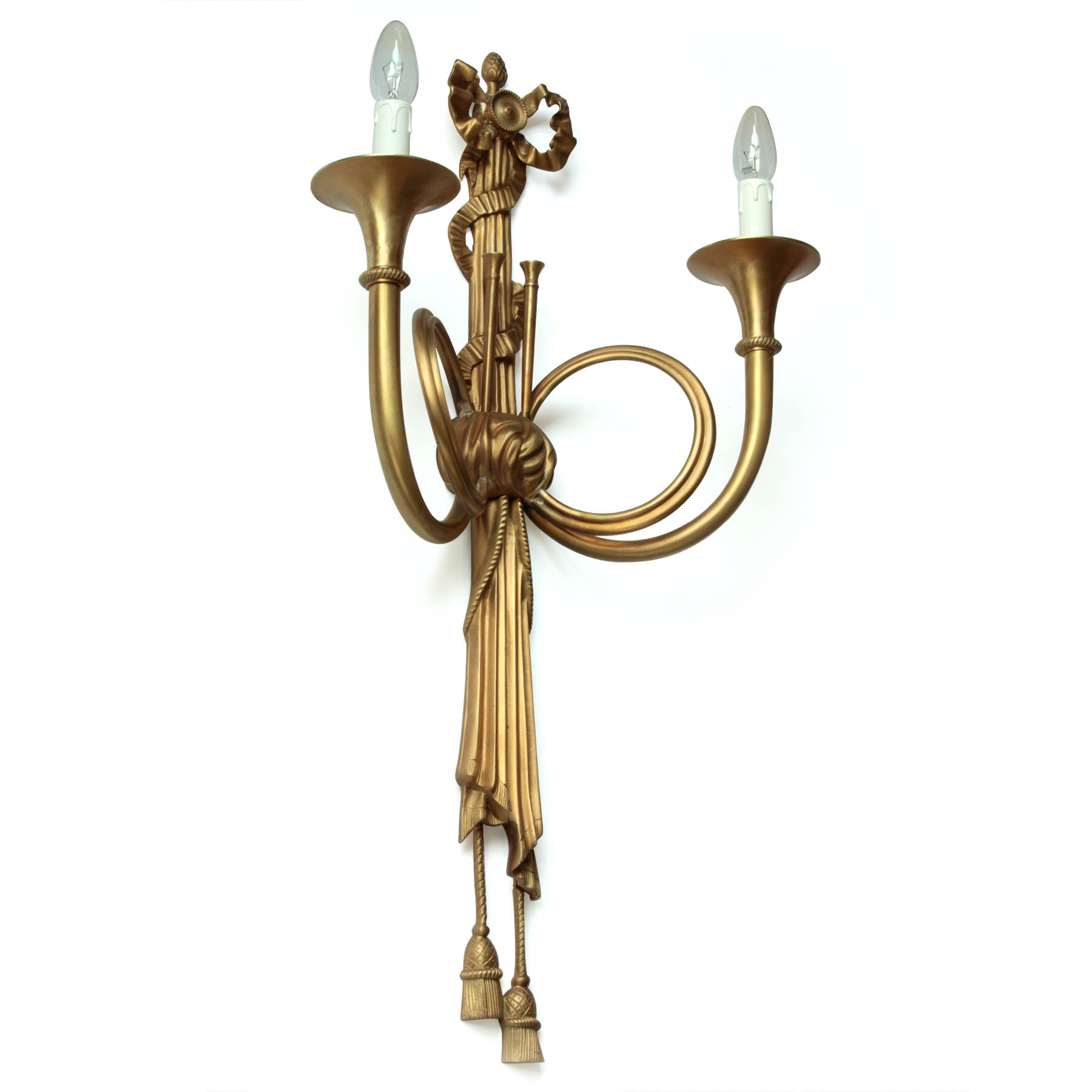 Neo-klassizistische Kerzen-Wandleuchte aus Bronzeguss A508 Neo-klassizistische Kerzen-Wandleuchte aus Bronzeguss A508