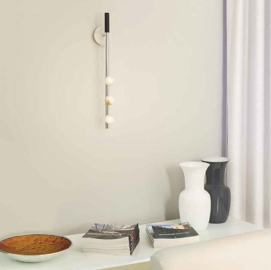 Elegante italienische Wandleuchte mit drei Alabaster-Kugeln DEMETRA, Bild 6