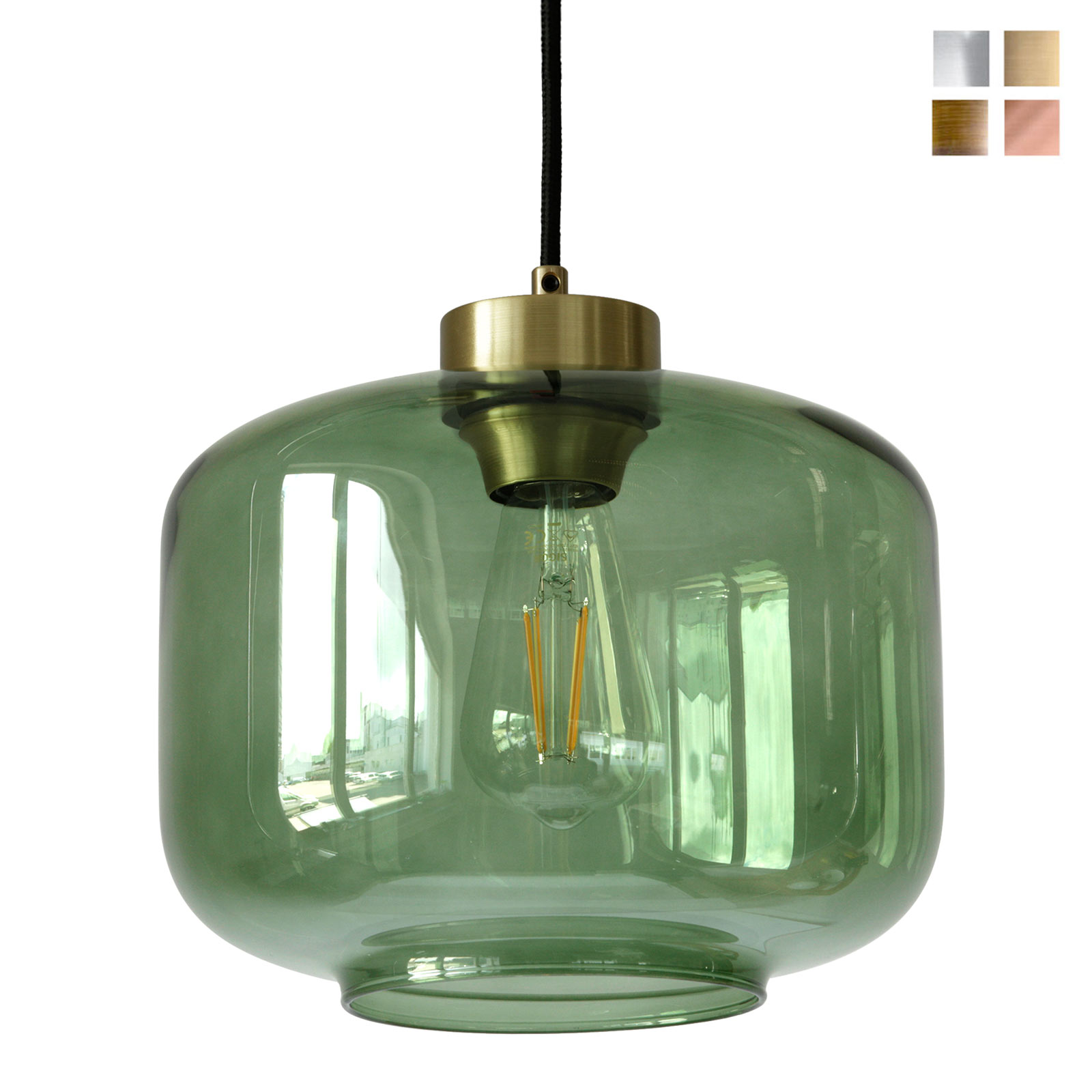 Glas-Pendelleuchte in verschiedenen Glasfarben DJAVA Glas-Pendelleuchte in verschiedenen Glasfarben DJAVA