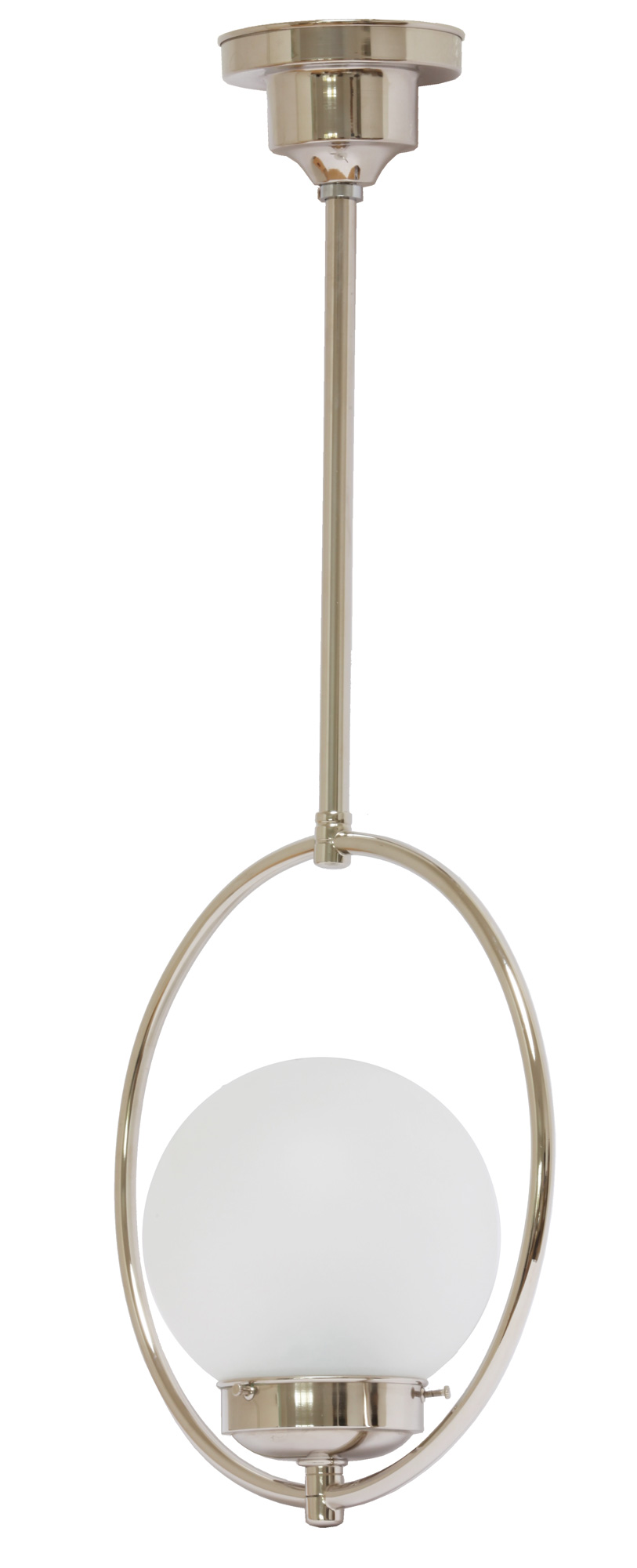 Art Déco rod pendulum light with ring NEW YORK