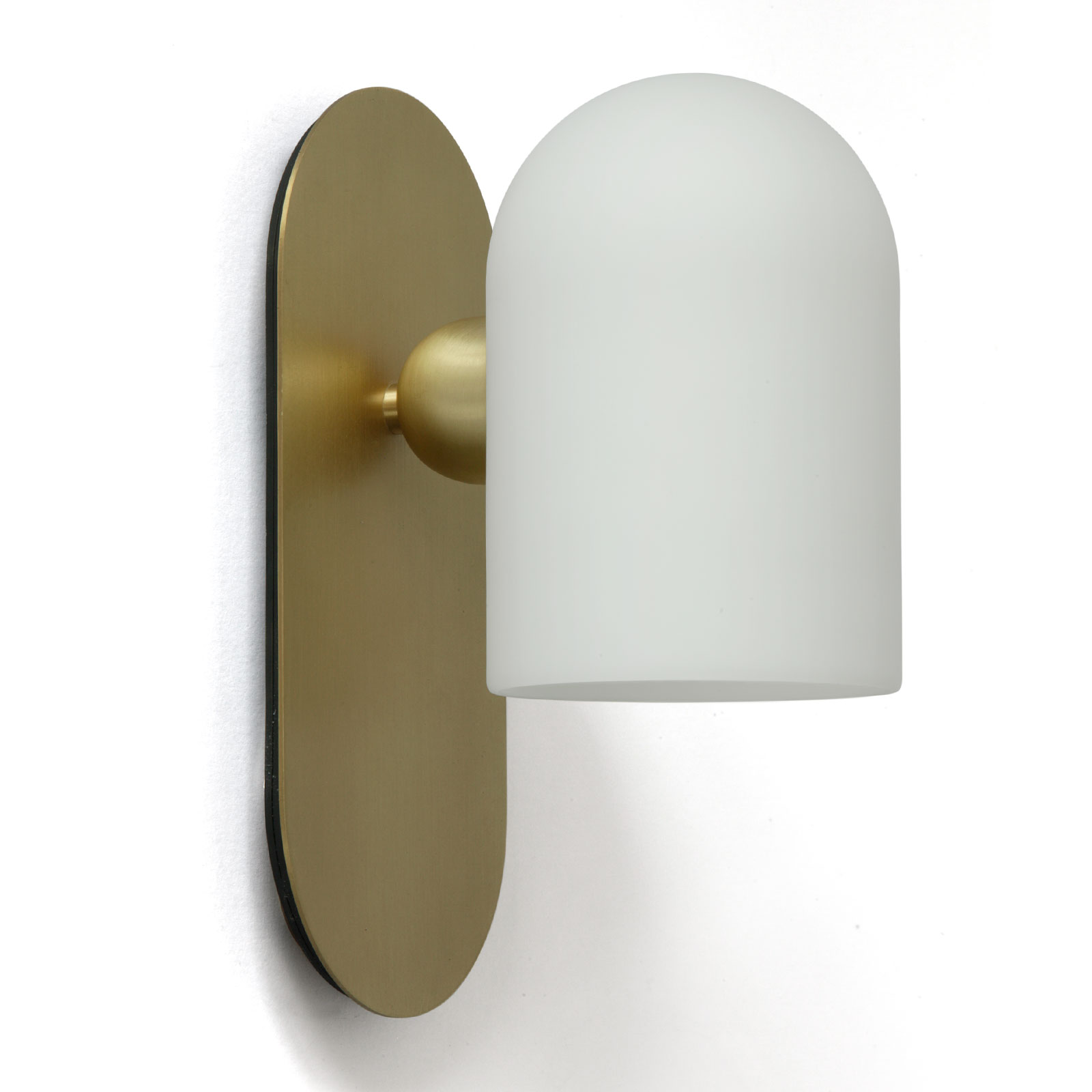 Minimalistische Design-Wandleuchte ODYSSEY mit satiniertem Zylinderglas Minimalistische Design-Wandleuchte ODYSSEY mit satiniertem Zylinderglas
