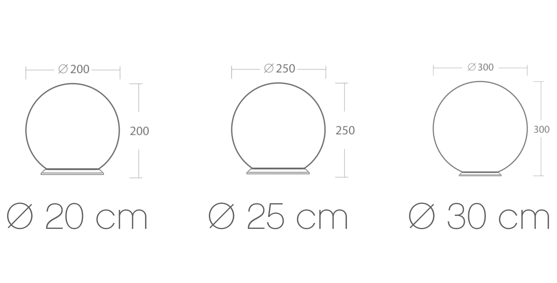 Kugel-Tischleuchte BINA aus Opalglas, Ø 20–30 cm, Bild 18