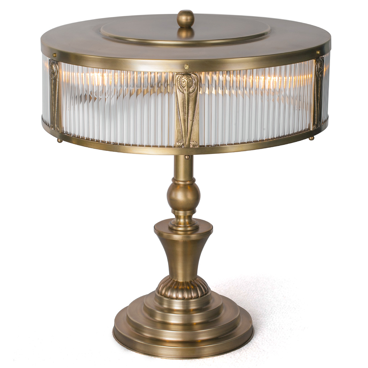 Art Nouveau table lamp with crystal rods PETIO 1910 Art Nouveau table lamp with crystal rods PETIO 1910