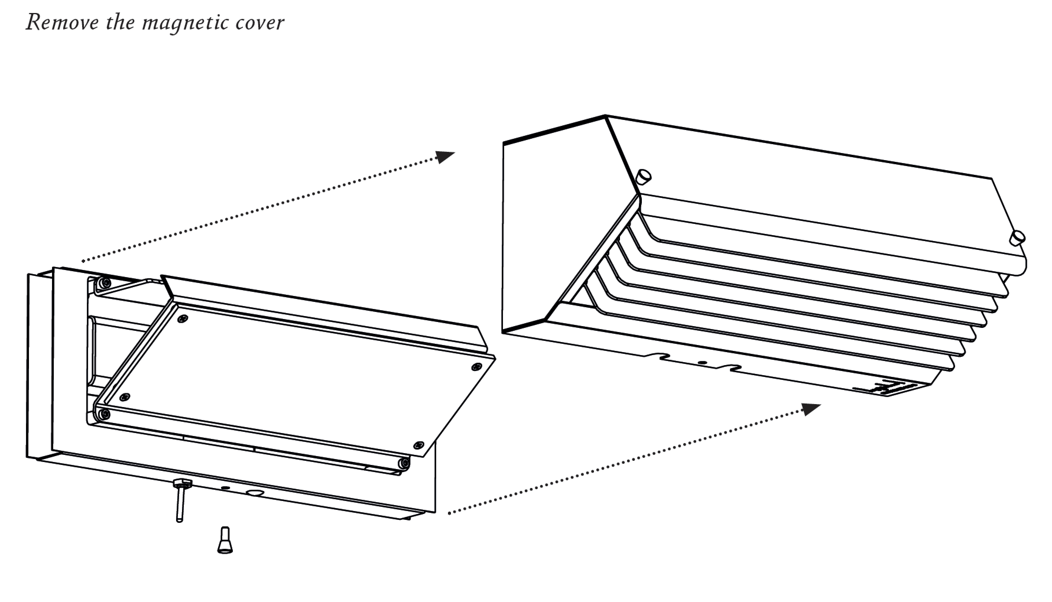 BINY BOX 3 Up-Down-Wandleuchte mit Lamellen, schwarz/weiß, Bild 10