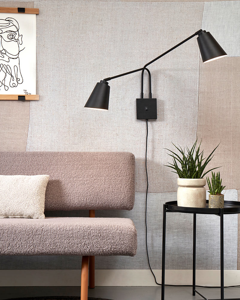 Doppel-Wandleuchte mit zwei schwenkbaren Ausleger-Armen BRE-W2, Bild 4 Doppel-Wandleuchte mit zwei schwenkbaren Ausleger-Armen BRE-W2, Bild 4