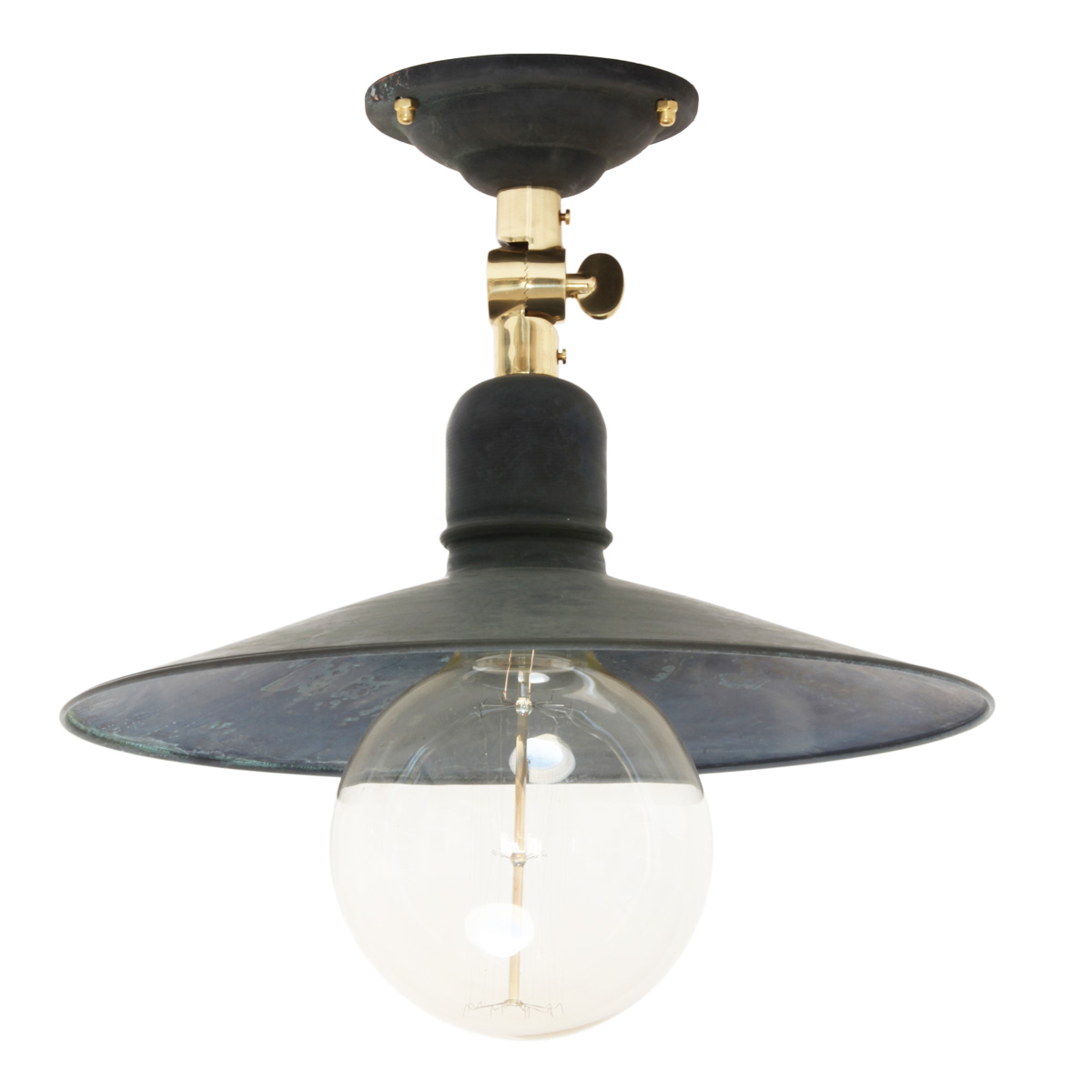 Kupfer-Deckenleuchte BINGEN mit Gelenk Ø 16-40 cm Kupfer-Deckenleuchte BINGEN mit Gelenk Ø 16-40 cm