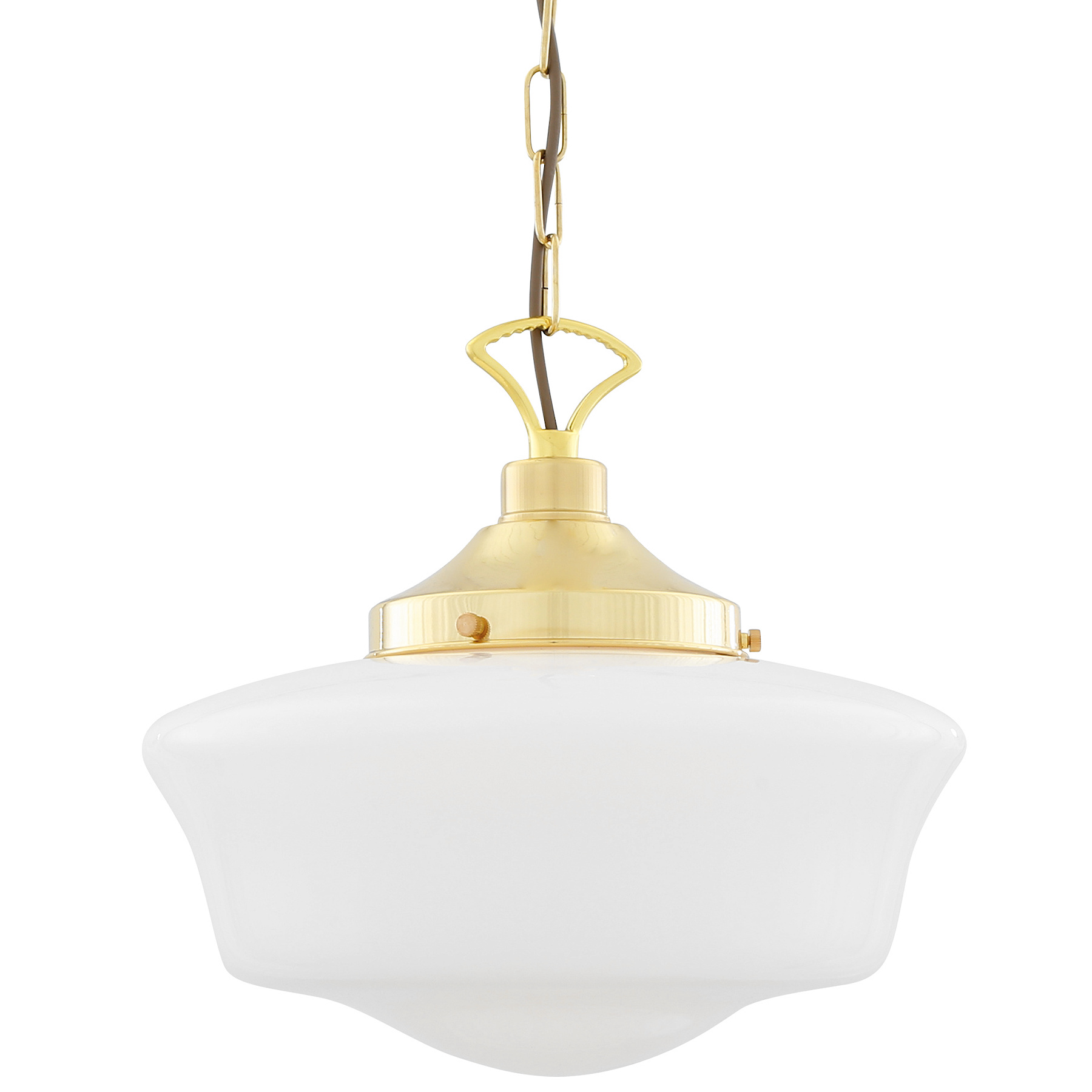 Hanging lamp in the style of the 1920s: schoolhouse pendant