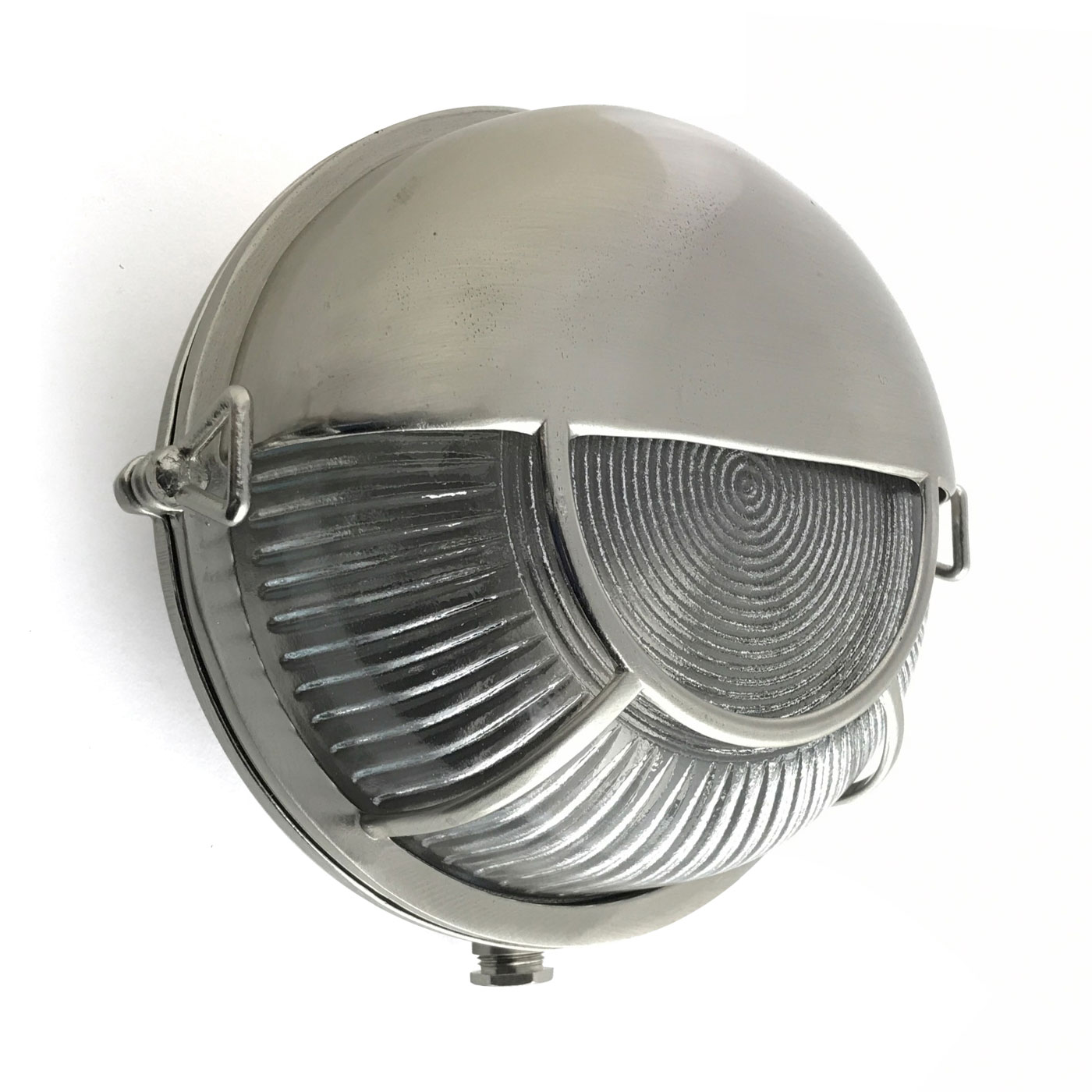 Half Covered Brass Porthole Wall Light, IP64