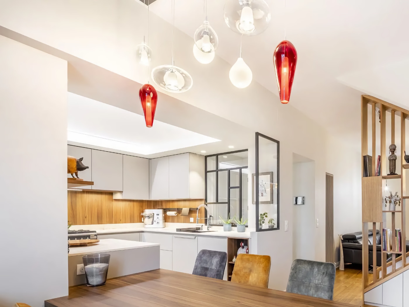 Schöne Pendelleuchte CIRCÉ, klar oder opalweiß, Bild 13 Schöne Pendelleuchte CIRCÉ, klar oder opalweiß, Bild 13