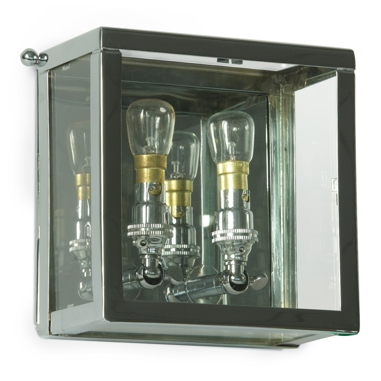 Small box wall light for two refrigerator bulbs