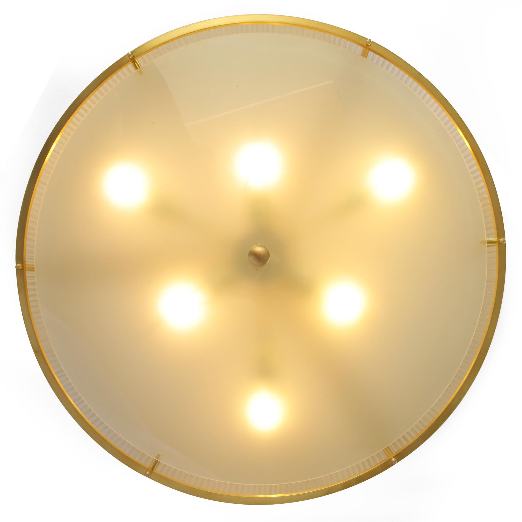 Large Brass Ceiling Light MIAMI, Ø 70 cm, Fig. 5
