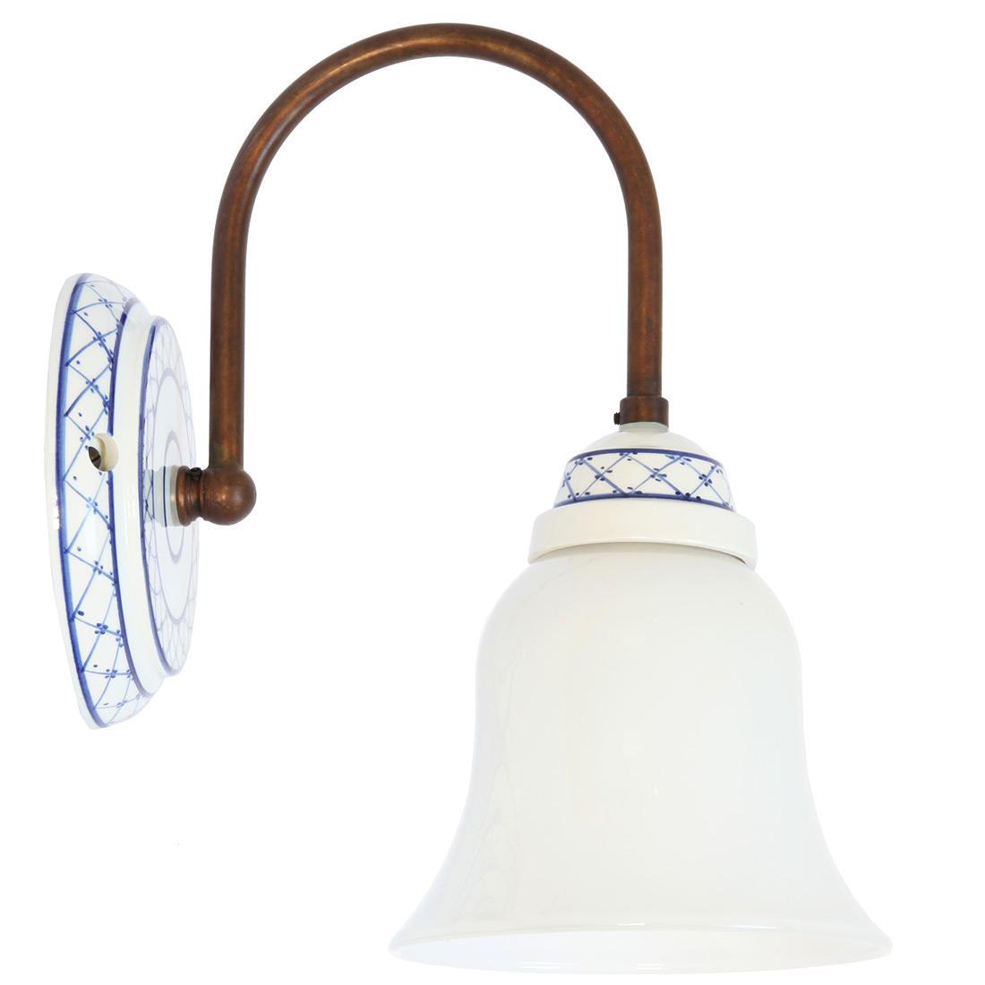 TORCIO Country-style ceramic wall light