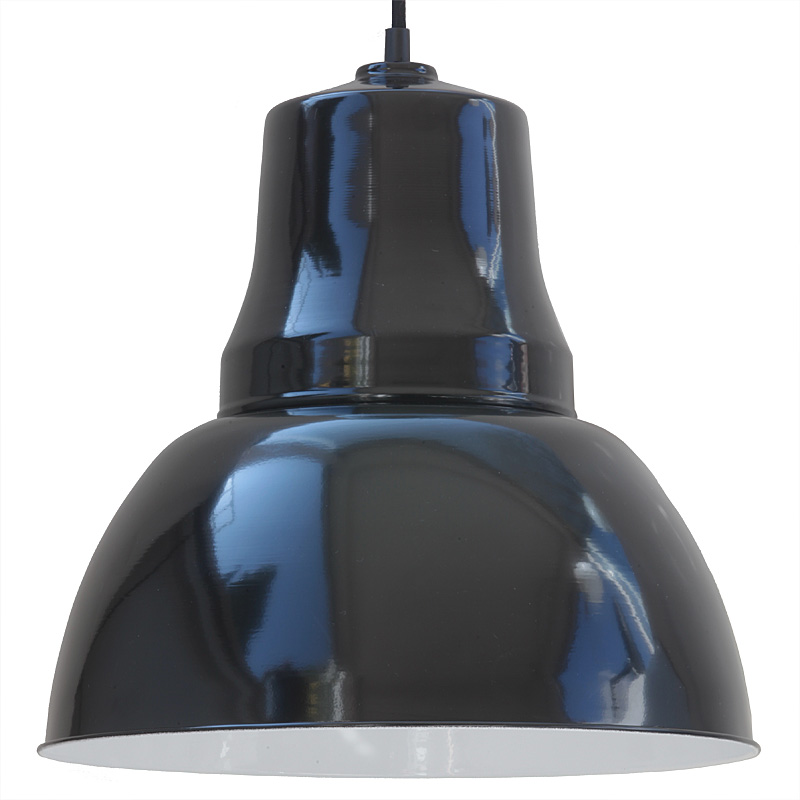 Bild 6: Hier das Modell mit 350 mm Durchmesser, mit Kabelaufhängung DRESDEN Pendel-Fabrikleuchte aus Stahl: Hier das Modell mit 350 mm Durchmesser, mit Kabelaufhängung