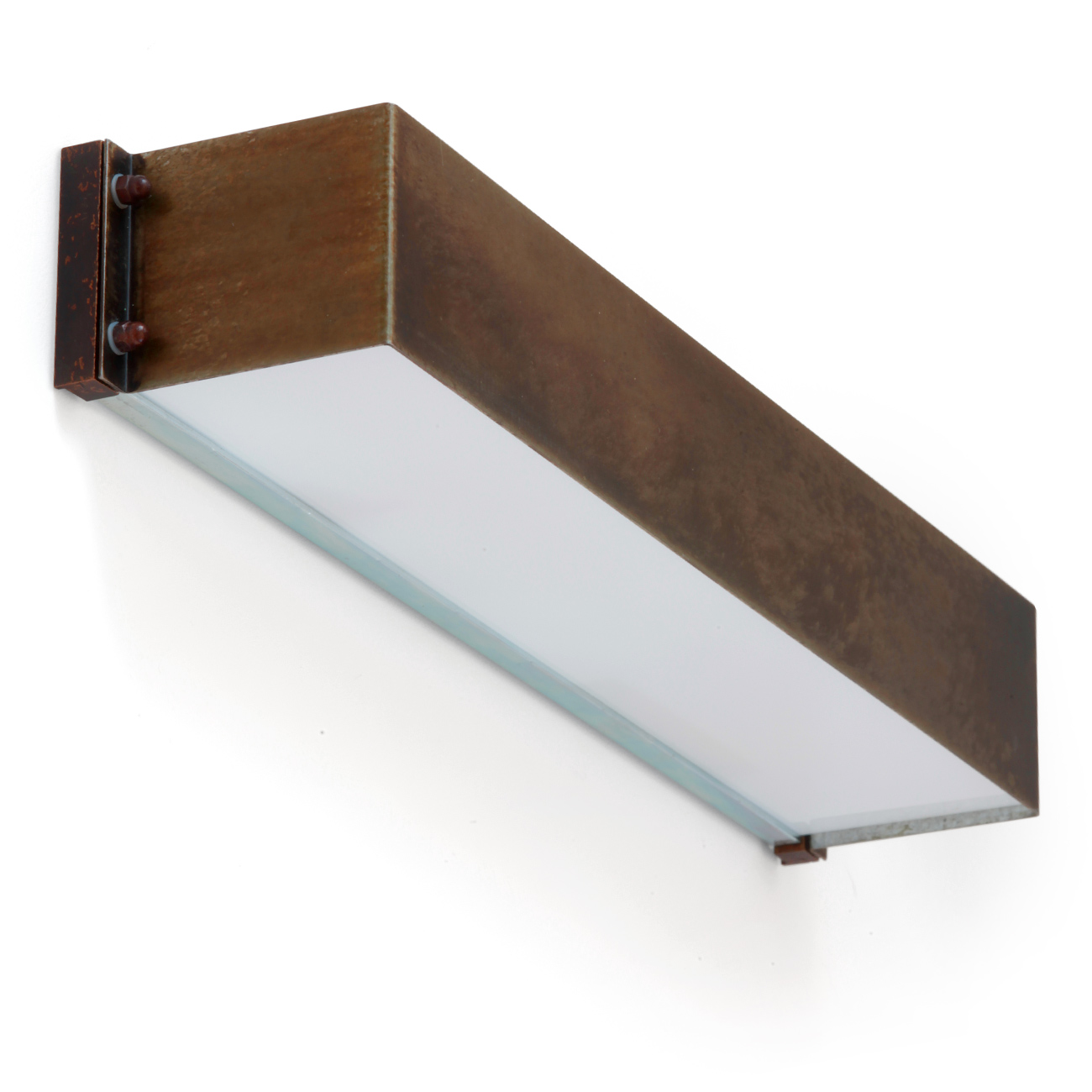 Up-and-down wall washer light SI.A5, brass, rectangular Up-and-down wall washer light SI.A5, brass, rectangular