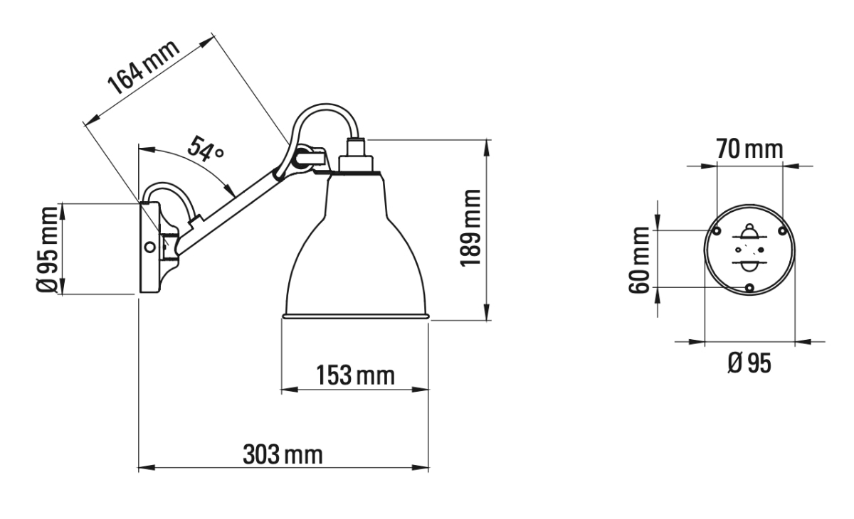 Bath wall light with swivel arm N° 104 BATH, IP44, Fig. 7 Bath wall light with swivel arm N° 104 BATH, IP44, Fig. 7