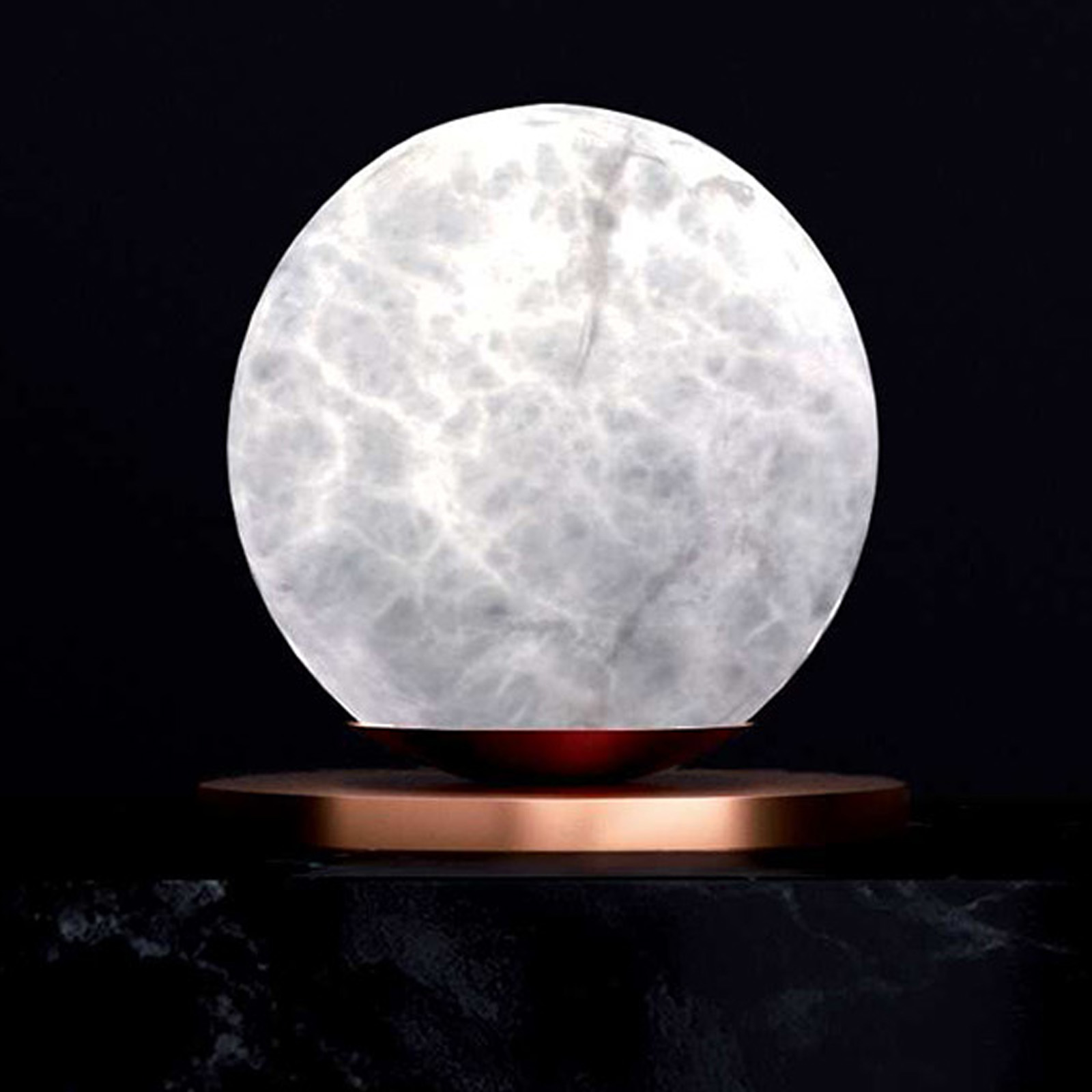 Fascinating Table Lamp with Alabaster Sphere OFIONE Fascinating Table Lamp with Alabaster Sphere OFIONE