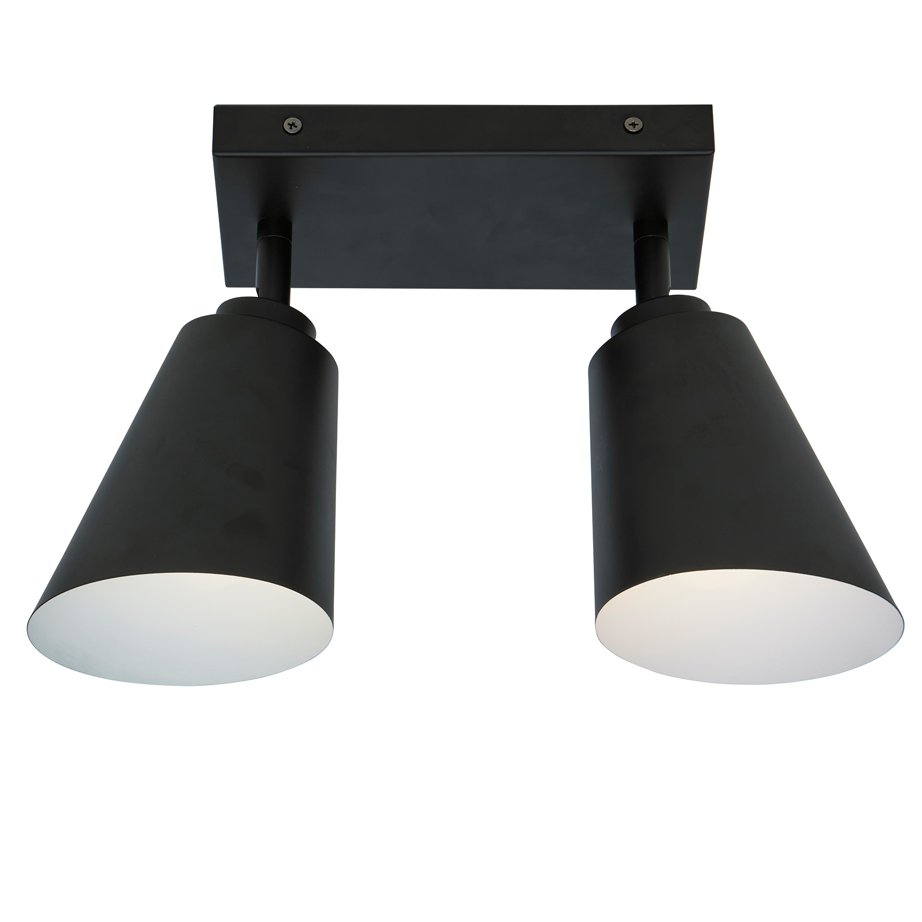 Moderne, zweiflammige Gelenk-Deckenleuchte Moderne, zweiflammige Gelenk-Deckenleuchte