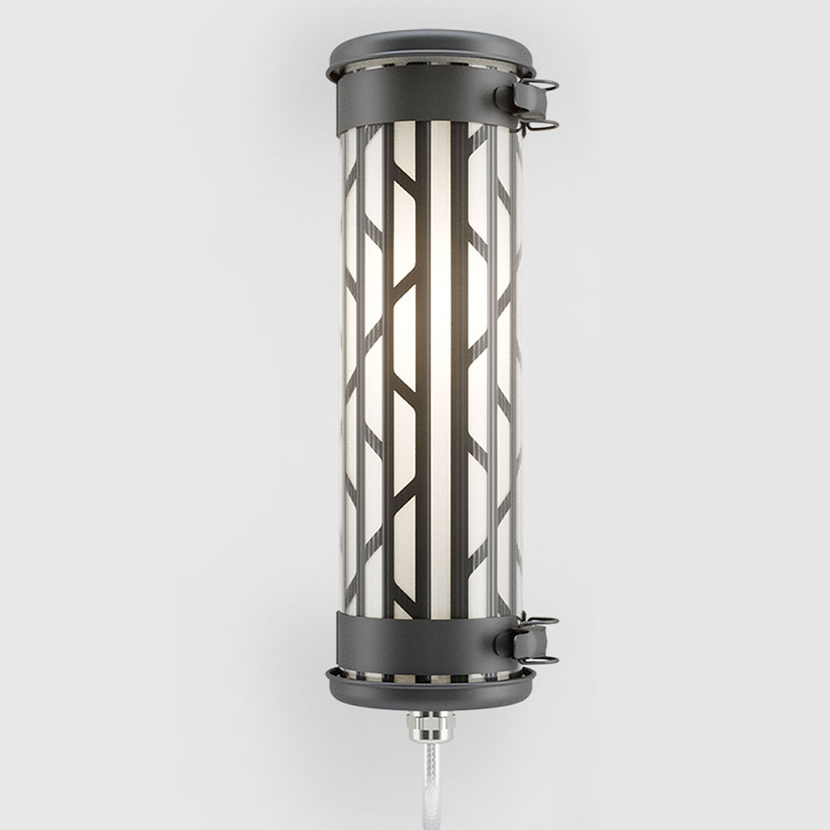 Wall light BELLEVILLE MINI with geometrical diffusor and IP68 (36 cm)