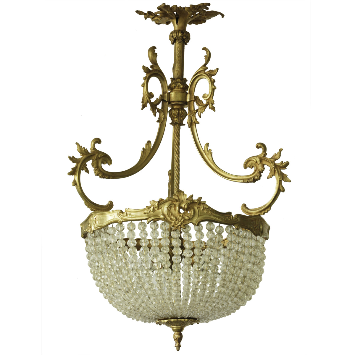 Antique Art Nouveau Celing Lamp, France, ca. 1900