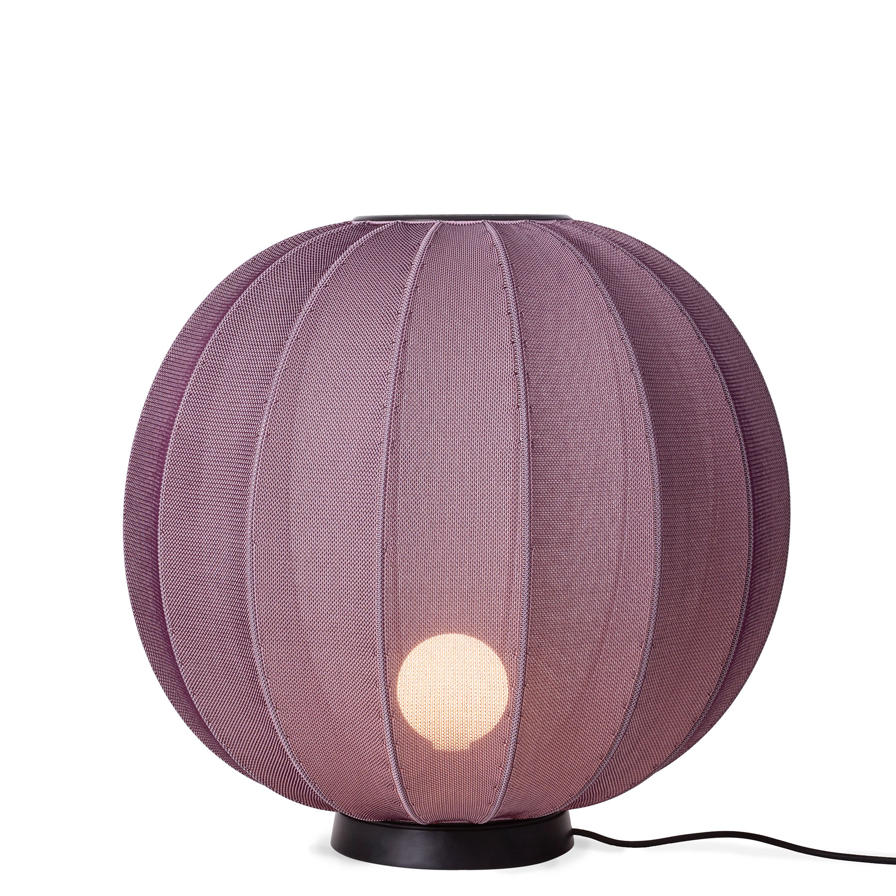Große Boden-/Tischleuchte mit Stoffschirm im Lampion-Look, Ø 60 cm, viele Farben – Casa Lumi