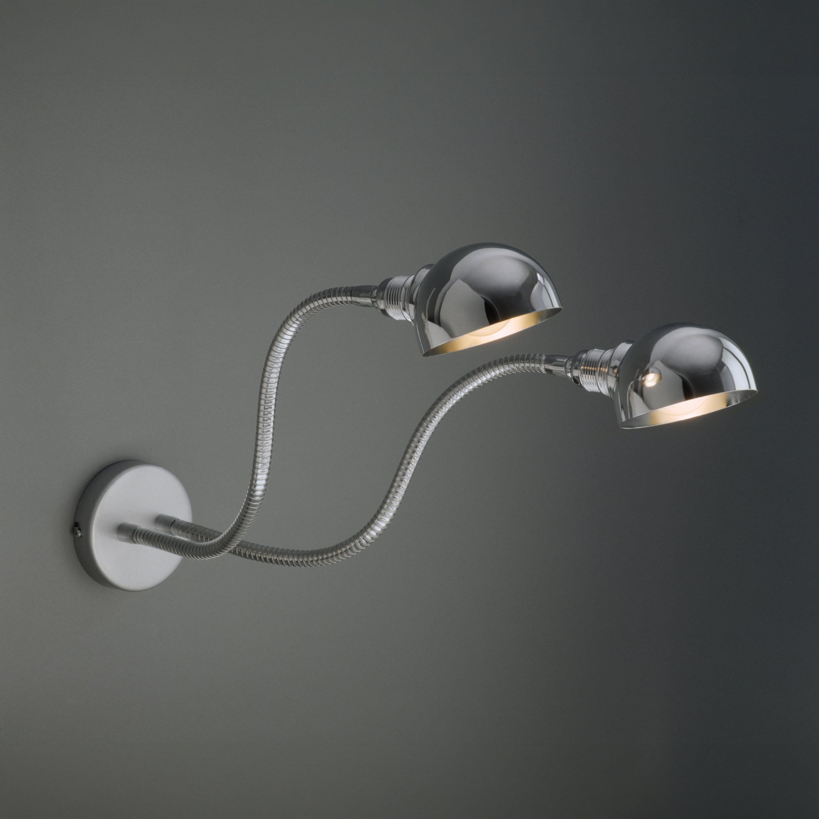 ZWEIARM CHROME Wall Light With Hemispherical Reflector, Fig. 2