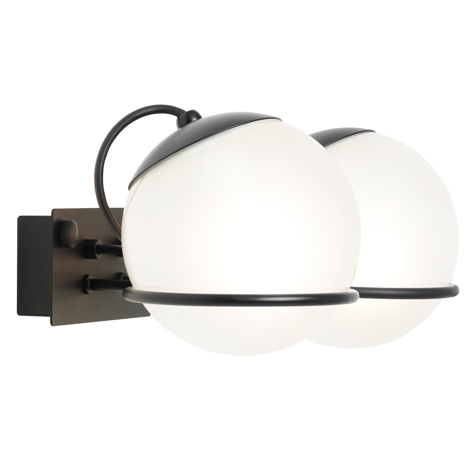 Double ball wall lamp by Gino Sarfatti: Model 237/2 or 238/2