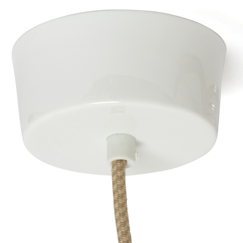 Bild 8: Auch der Baldachin ist aus Porzellan Große Tropfen-Pendelleuchte aus durchscheinendem Porzellan: Auch der Baldachin ist aus Porzellan