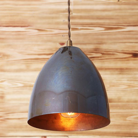 Bild 10: Ausführung Alt-Messing Elegante, kleine Pendelleuchte aus Messing: Ausführung Alt-Messing